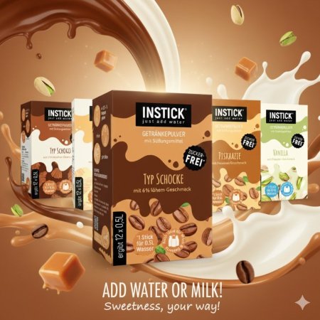 منكه الماء والحيب الخالي من السكر والسعرات الحرارية INSTICK